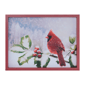 Melrose 15.5in. Framed Cardinal & Holly Winter Wall Art - image 1