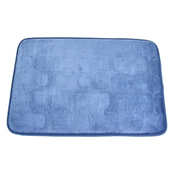 Memory Foam Geometric Bath Rug