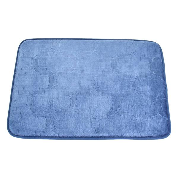 Memory Foam Geometric Bath Rug - image 