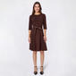 Womens Harper 241 3/4 Sleeve Zip Back Belted Crepe Sheath Dress - image 1