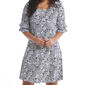 Womens Harper 241 Double Ruffle Sleeve Floral Fit & Flare Dress - image 3