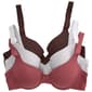 Womens Danskin 3pk. Microfiber Rib Underwire Bras - DS6677-3PKX - image 2