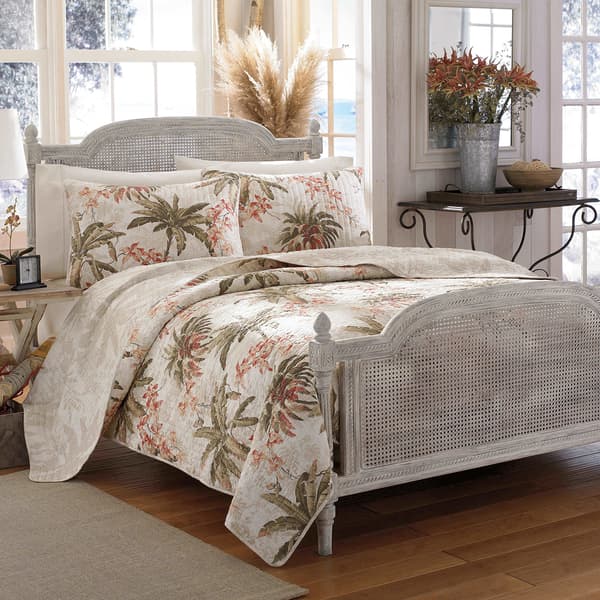 Tommy Bahama Bonny Cove 136TC Quilt Set - image 