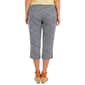 Petite Emily Daniels Pull On Gingham Side Slit Capris - image 2