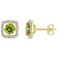 Gemstone Classics&#40;tm&#41; 10kt. Yellow Gold & Peridot Stud Earrings - image 1