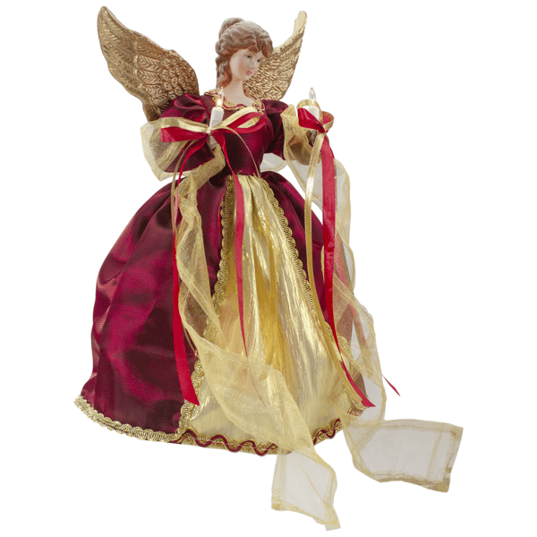Northlight 13.5in. Lighted Angel with Wings Christmas Tree Topper