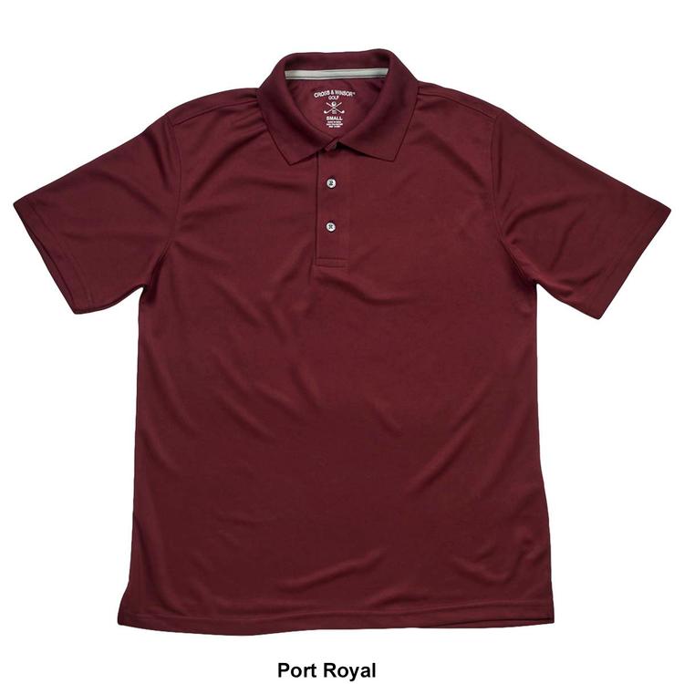 Mens Cross &amp; Winsor Rice Stitch Polo