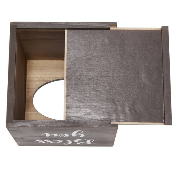 Elegant Designs Decorix Farmhouse Wooden Tissue Box Cover