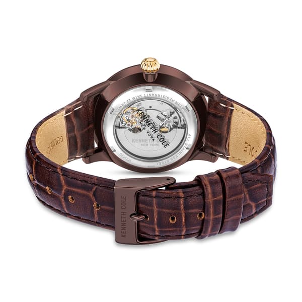 Mens Kenneth Cole&#174; Skeleton Automatic Watch - KCWGE2122404