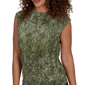 Womens Emaline La Vita Costiera Cap Sleeve Snakeskin Blouse - image 5