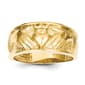 Mens Gold Classics(tm) Mens 14kt. Polished Claddagh Band Ring - image 1