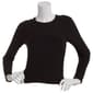 Juniors 7th & Hudson Fitted Long Sleeve Double Layer Tee - image 1