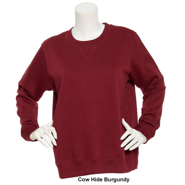 Womens Starting Point Ultrasoft Fleece Crew Neck Sweatshirt - Boscov's