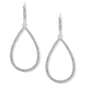 You're Invited Silver-Tone Pave Crystal Teardrop Earrings - image 1