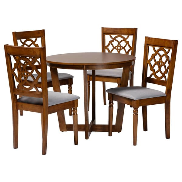 Baxton Studio Valerie Modern Wood 5pc. Dining Set