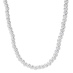 Sterling Silver Bead 4mm Chain Necklace