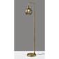 Simplee Adesso Smoked Glass Floor Lamp - image 2