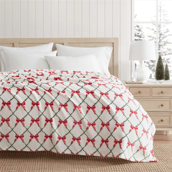 Martha Stewart Emmas Bow Throw - image 