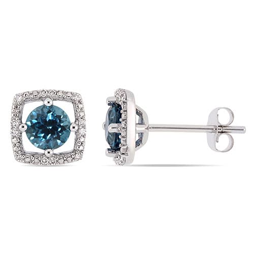 Gemstone Classics&#40;tm&#41; London Topaz Stud Earrings