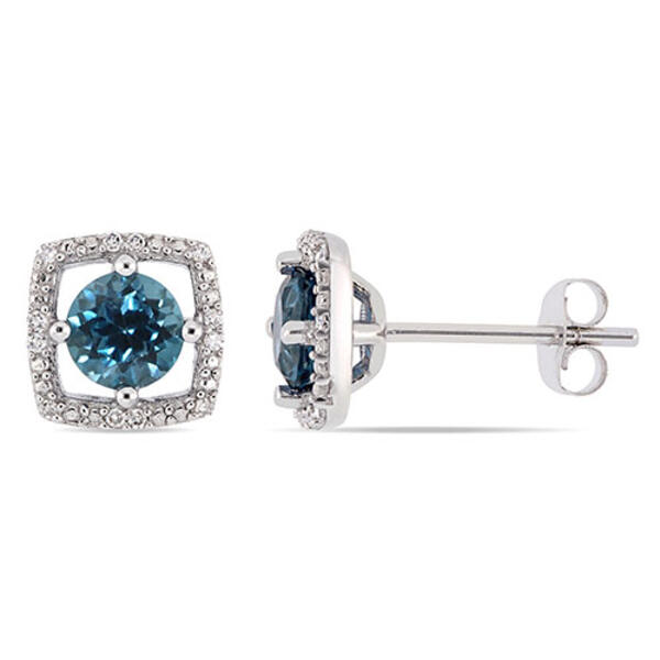 Gemstone Classics&#40;tm&#41; London Topaz Stud Earrings - image 