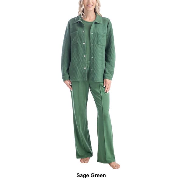 Womens Tall MUK LUKS&#174; 3pc. Sleep & Lounge Pajama Set
