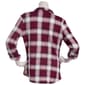 Juniors No Comment Plaid Fleece Roll Tab Sleeve Flannel - Maroon - image 3