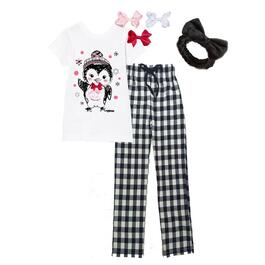 Girls Mi Amore Gigi Penguin Interactive Pajama Set