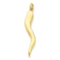 Gold Classics&#40;tm&#41; 14kt. Gold Large Italian Horn Charm - image 1
