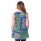 Womens 24/7 Comfort Apparel Geometric Scoop Neck Tank Top - image 3