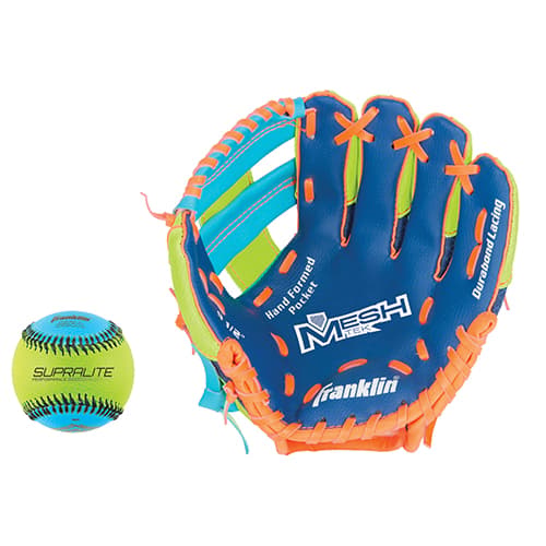 Franklin(R) 9.5in. MESHTEK Glove & Ball - Navy
