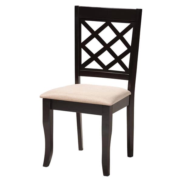 Baxton Studio Selby Modern Dark Brown Wood 5pc. Dining Set