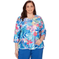 Plus Size Alfred Dunner The Royal Treatment Tropical Butterfly R - image 1