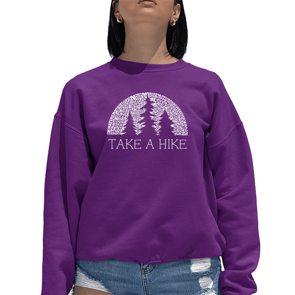 Plus Size LA Pop Art Nature Lover Word Art Crewneck Sweatshirt - image 