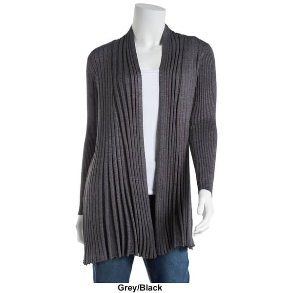 Plus Size Birch Long Sleeve Marled Fine Gauge Rib Cardigan