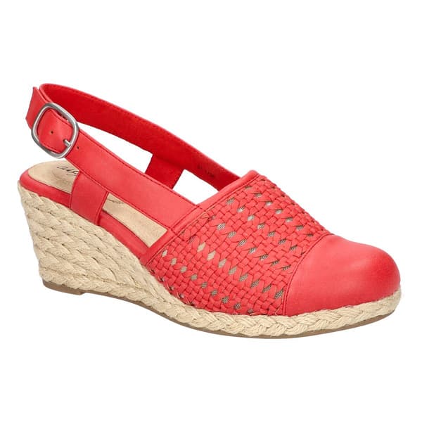 Womens Easy Street Taffy Slingback Espadrilles Wedges Sandals - image 