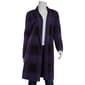 Womens 89th & Madison Long Sleeve open Front Plaid Duster - image 1