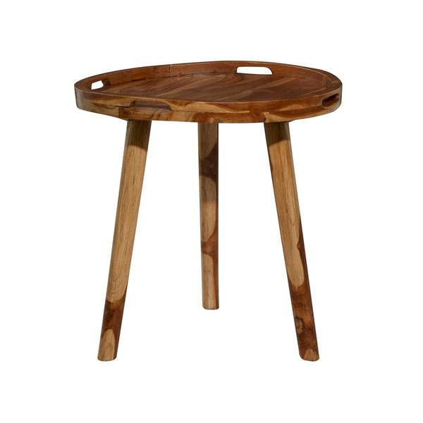 9th & Pike® Brown Teak Wood Contemporary Accent Table