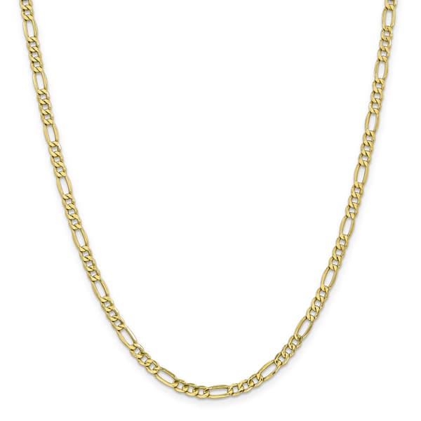 Unisex Gold Classics&#40;tm&#41; 10kt. 4.4mm 24in. Semi-Solid Figaro Chain - image 