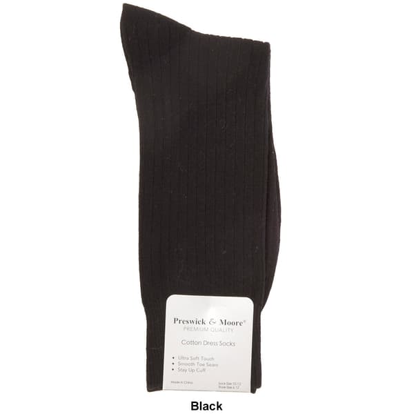 Mens Preswick & Moore Rib Crew Socks