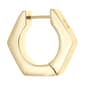 Mens Lynx Stainless Steel Gold-Tone Ion Plating Stud Hoop Earring - image 3