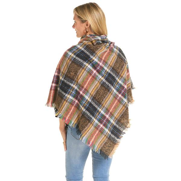 Womens Renshun Plaid Cape