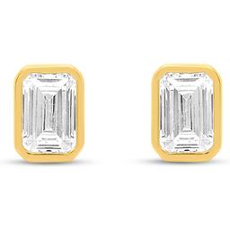Nova Star® 1ctw. Emerald Lab-Grown Diamond Stud Earrings