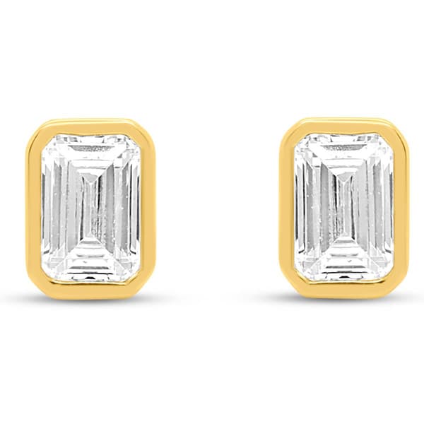 Nova Star® 1ctw. Emerald Lab-Grown Diamond Stud Earrings