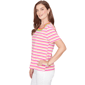 Petite Ruby Rd. Hothouse Florals Crochet Neck Stripe Knit - image 4
