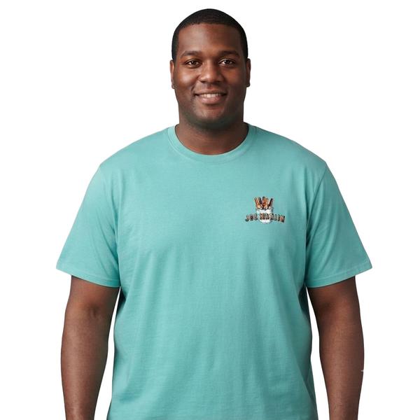 Mens Big & Tall Joe Marlin Graphic Tee - Seafrost Heather - image 