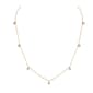 Diamond Classics(tm) 14kt. Gold Diamond Station Pendant Necklace - image 1