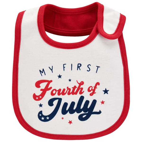 Baby Unisex Carter&#8217;s&#174; 1st 4th of July Bib - Ivory