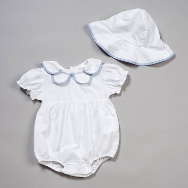 Baby Girl (NB-9M) Floral Threads(R) 2pc. Sunsuit with Hat - image 