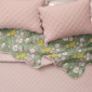 Freshfolds Floral Printed Scalloped Cotton Quilt Set - image 2