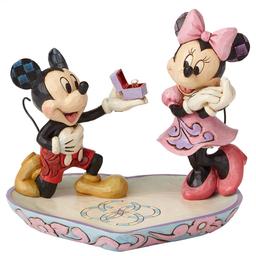 Jim Shore Disney Traditions Mickey & Minnie Ring Dish Figurine